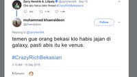 Orang Bekasi kalau mau jajan aja harus ke Galaxy lho. Nah habis jajan mampir deh ke Venus. Foto: twitter