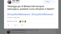 Ini nggak kalah lucu. Tetangganya beli kerupuk seplastik tapi yang dimakan cuma 2. Nah sisa kerupuknya diapain ya? Foto: twitter