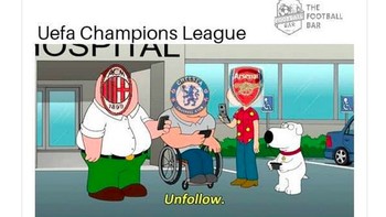 Yang klub kesayangannya tidak ikutan main pasti enggan memantau Liga Champions. (Foto: Twitter)