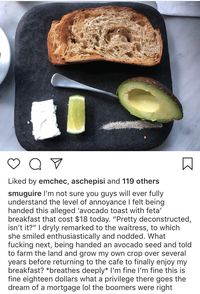 Sudah Bayar Rp 267 Ribu, Wanita Ini Kesal Hanya Dihidangkan Roti dan Alpukat