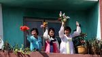 Meriahnya Warga Korea Utara Sambut Pertemuan Diplomatik Korut-Korsel