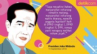 Jokowi putusan MA dihormati. Rakyat telah dewasa dan pasti akan memilih berdasarkan rekam jejak caleg. 