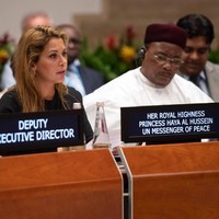 Pada 2007, Putri Haya juga ditunjuk oleh sekjen PBB Ban Ki-moon menjadi United Nation Messenger of Peace, di mana dia bertugas untuk membantu mengatasi berbagai masalah kemanusiaan di seluruh dunia. Foto: Facebook