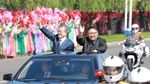 Foto: Pelukan Hangat Kim Jong Un dan Presiden Korsel