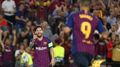 Momen Penobatan Messi Jadi Raja Hat-trick Liga Champions