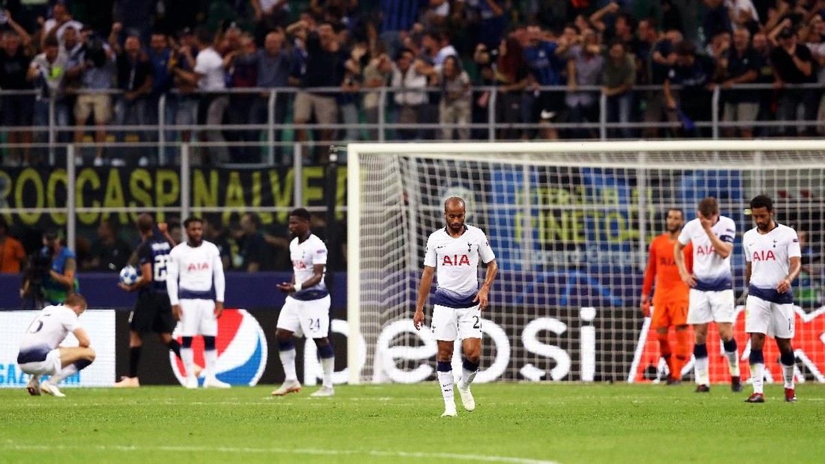 Tottenham Hotspur kalah 1-2 dari Inter MIlan di matchday 1 Grup B Liga Champions (Foto: Dan Istitene/Getty Images)