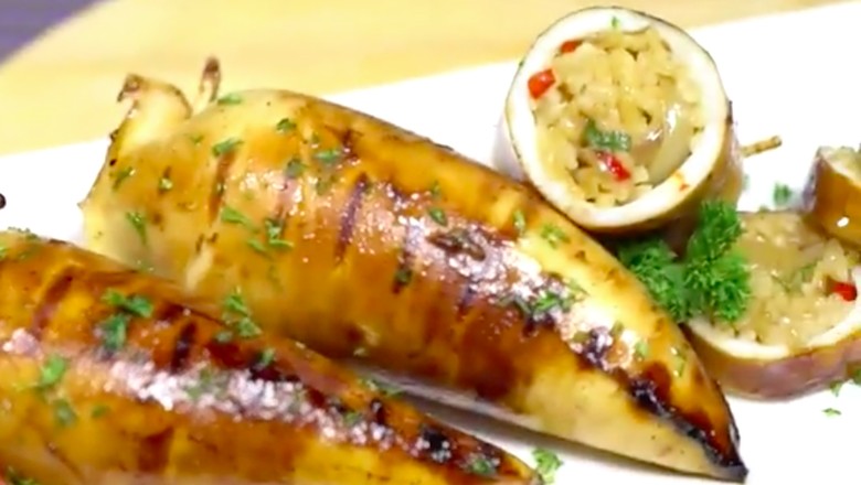 Resep Nasi Goreng Cumi Bakar, Sarapan Lezat dari Boga Laut/ Foto: Modern Moms Trans7 Resep Nasi Goreng Cumi Bakar, Sarapan Lezat dari Boga Laut/ Foto: Modern Moms Trans7