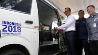 Mobil akses penyandang disabilitas untuk atlet Asian Para Games 2018 itu diresmikan oleh Menteri Sosial Agus Gumiwang Kartasasmita. Istimewa/Kemensos.