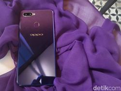 Melihat dari Dekat OPPO F9 Starry Purple, Si Ungu yang Cantik