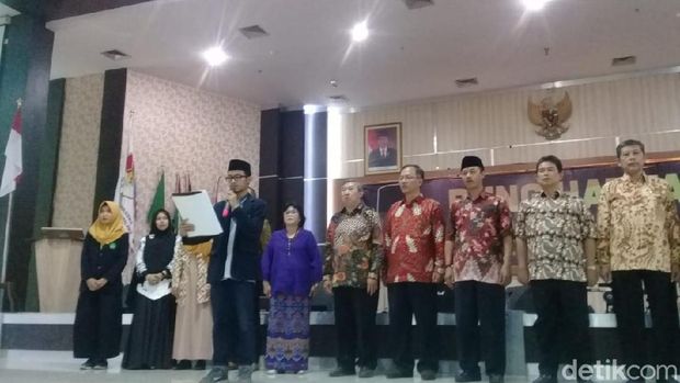  Diskusi musikal antikorupsi Bung Hatta Anti-Corruption Award (BHACA) di UIN Malang, Rabu (19/9/2018)