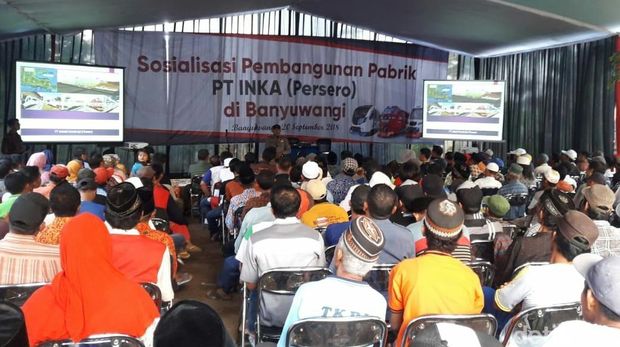 INKA sosialisasi pembangunan pabrik di Banyuwangi