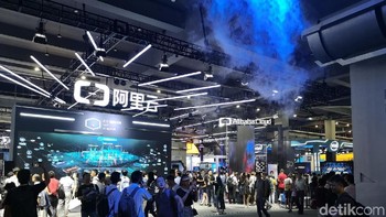 Selain sesi diskusi dengan para pakar teknologi Alibaba, acara ini juga punya showcase yang memamerkan berbagai kecanggihan dalam kemasan yang seru. (Foto: detikINET/Rachmatunnisa)