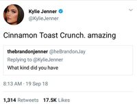 Wah! Ternyata Kylie Jenner Baru Pertama Kali Makan Sereal Plus Susu
