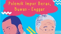 Polemik Impor Beras, Buwas-Enggar. Foto: Pool.