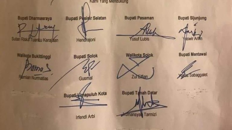 10 Kepala Daerah di Sumbar Dukung Jokowi, Ini Alasannya 10 Kepala Daerah di Sumbar Dukung Jokowi, Ini Alasannya