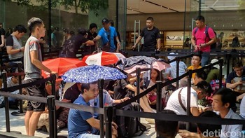 Di Singapura, rencananya iPhone XS dan Iphone XS Max akan dijual besok.  (Foto: detikINET/Adi Fida Rahman)