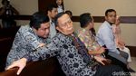 Senyum Amin Santono di Sidang Dakwaan Kasus Korupsi