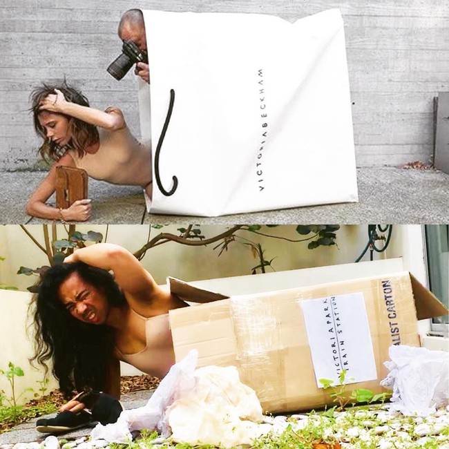 Usaha pria ini untuk meniru gaya Victoria Beckham perlu diapresiasi. Foto: Instagram @edgeoferic