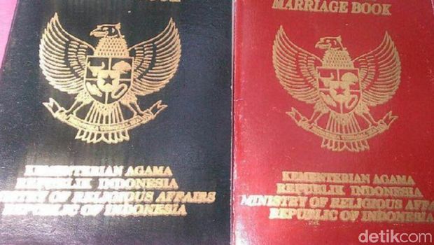 Buku nikah yang diduga palsu