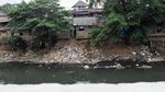 Potret Sampah di Pinggiran Ciliwung Saat Surut