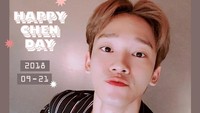 Dan pada hari ini, Chen yang merupakan main vocalist dari group EXO, berulang tahun yang ke-27. Selamat Ulang Tahun Chen! Dok. Instagram/smtown