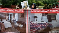 Para pengunjukrasa membawa serta spanduk bergambar kondisi lapas para napi koruptor yang mewah di dalam lapas. Berbanding terbalik dengan napi tahanan lainnya.