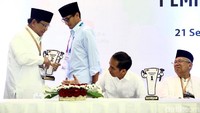 Hasilnya Prabowo-Sandiaga mendapat nomor urut 2.