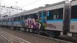 Ini Penampakan Gerbong MRT Jakarta yang Dicorat-coret