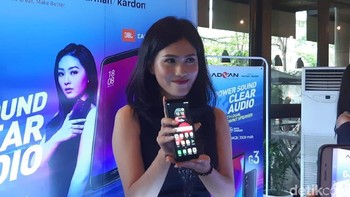 Advan G3 memiliki layar berukuran 5,9 inci dengan resolusi 1.440x720. (Foto: detikINET/Virgina Maulita Putri)