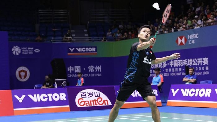Anthony Sinisuka Ginting akan menghadapi Chen Long di perempatfinal China Terbuka 2018 (Foto: dok. Humas PBSI) Anthony Sinisuka Ginting akan menghadapi Chen Long di perempatfinal China Terbuka 2018 (Foto: dok. Humas PBSI)