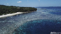 Foto ini diambil di atas Pulau Wangi-wangi. Terlihat jelas karang lautnya bukan? (Zaky Fauzi Azhar/detikTravel)