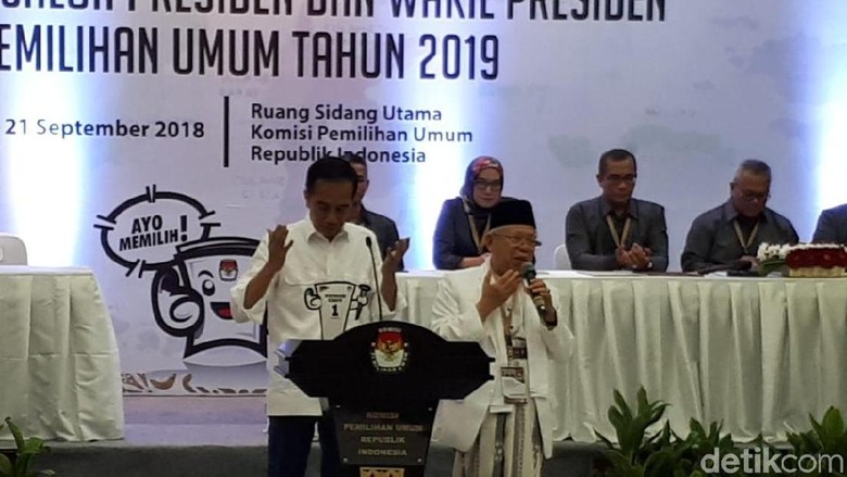 Serunya Jokowi-Maruf Amin Ambil Nomor Urut, Dari Proklamasi ke KPU Serunya Jokowi-Maruf Amin Ambil Nomor Urut, Dari Proklamasi ke KPU