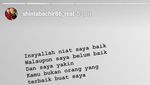 Posting Soal Pria, Shinta Bachir Sindir Siapa?