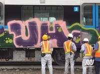 Bos MRT Murka Kereta Baru Dicoret-coret