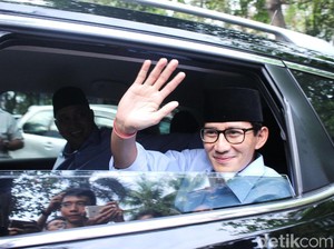 Sandiaga hingga Dahnil Anzar Kumpul di Rumah Prabowo