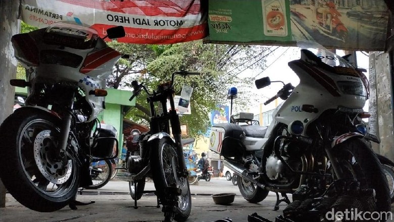 Bengkel moge polisi Foto: Ridwan Arifin Bengkel moge polisi Foto: Ridwan Arifin