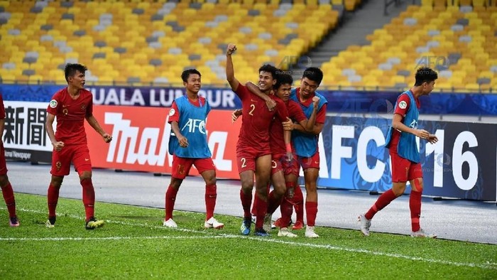 Bagas Kaffa merayakan gol Indonesia ke gawang Iran di Piala Asia U-16 2018 (Foto: Adam Aidil Padali/afc) Bagas Kaffa merayakan gol Indonesia ke gawang Iran di Piala Asia U-16 2018 (Foto: Adam Aidil Padali/afc)