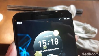 G3 didukung baterai berkapasitas 3.500 mAh dengan fitur fast charging. (Foto: detikINET/Virgina Maulita Putri)