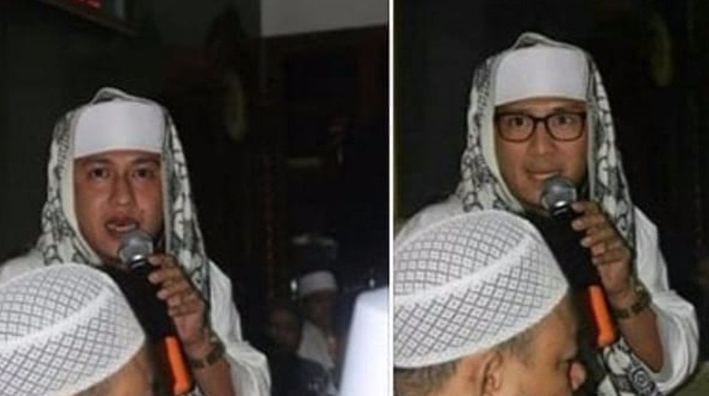 Foto 'Habib' Sandiaga Editan, Aslinya Wajah Habib Bahar bin Smith Foto 'Habib' Sandiaga Editan, Aslinya Wajah Habib Bahar bin Smith