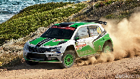 Selain mobil biasa, Skoda juga terkenal di reli. Siapa yang menyangsikan kekuatan Skoda Fabia R5 yang menjuarai WRC-2? Foto: Skoda