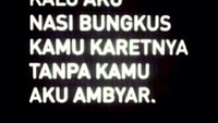 Meme ini bisa buat gombalin si dia nih. Kalo aaku nasi bungkus, kamu karetnya. Supaya aku nggak ambyar Foto: Istimewa