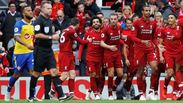 Enam kemenangan beruntun Liverpool di Liga Inggris musim ini menyamai catatan di musim 1978/1979 dan 1990/1991.