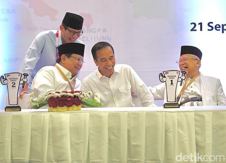Survei Indikator: Jokowi-Maruf 57,7%, Prabowo-Sandi 32,3% Survei Indikator: Jokowi-Maruf 57,7%, Prabowo-Sandi 32,3%