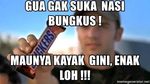Bukan Kenyang, 10 Meme Nasi Bungkus Ini Malah Bikin Dahi Berkerut