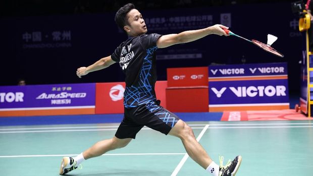 Anthony Ginting mengalahkan empat juara dunia sebelum merebut gelar China Terbuka 2018.