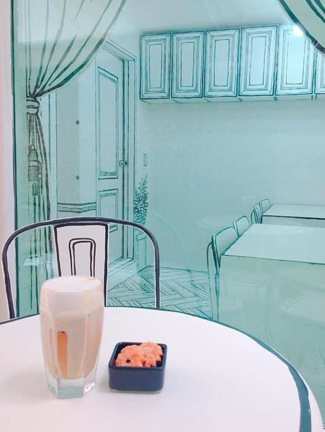 Menu lainnya ada croissant, chocolate latte  green tea latte juga vanilla cafe latte. (Foto: Instagram/@ynd239.20_cafe)