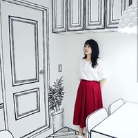 Bagian dalam kafe lah yang akan membuat pengunjung takjub. Semua ruangannya ditata sedemikian rupa sehingga menyerupai gambar dua dimensi. (Foto: Instagram/@ynd239.20_cafe)