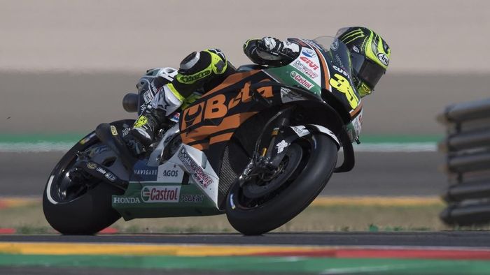 Cal Crutchlow tercepat di latihan bebas ketiga MotoGP Aragon. (Foto: Mirco Lazzari gp/Getty Images) Cal Crutchlow tercepat di latihan bebas ketiga MotoGP Aragon. (Foto: Mirco Lazzari gp/Getty Images)