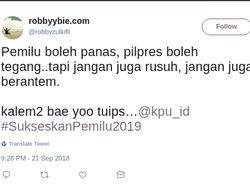 Ramai-ramai Tebar Kedamaian Jelang Pilpres 2019