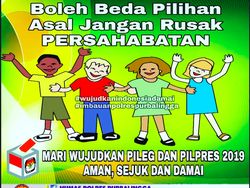 Ramai-ramai Tebar Kedamaian Jelang Pilpres 2019